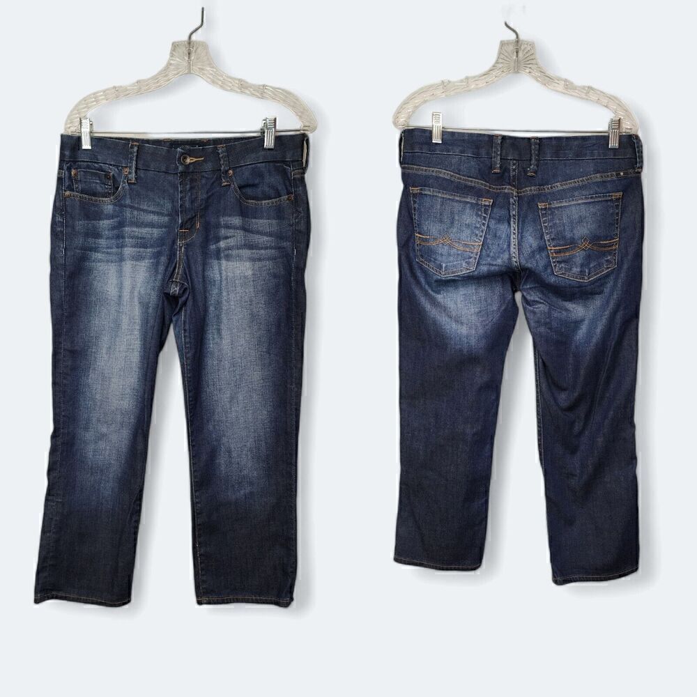 Lucky Brand Jeans Womens Size 6/28 Sweet Jean Crop Flap Mid Rise Denim